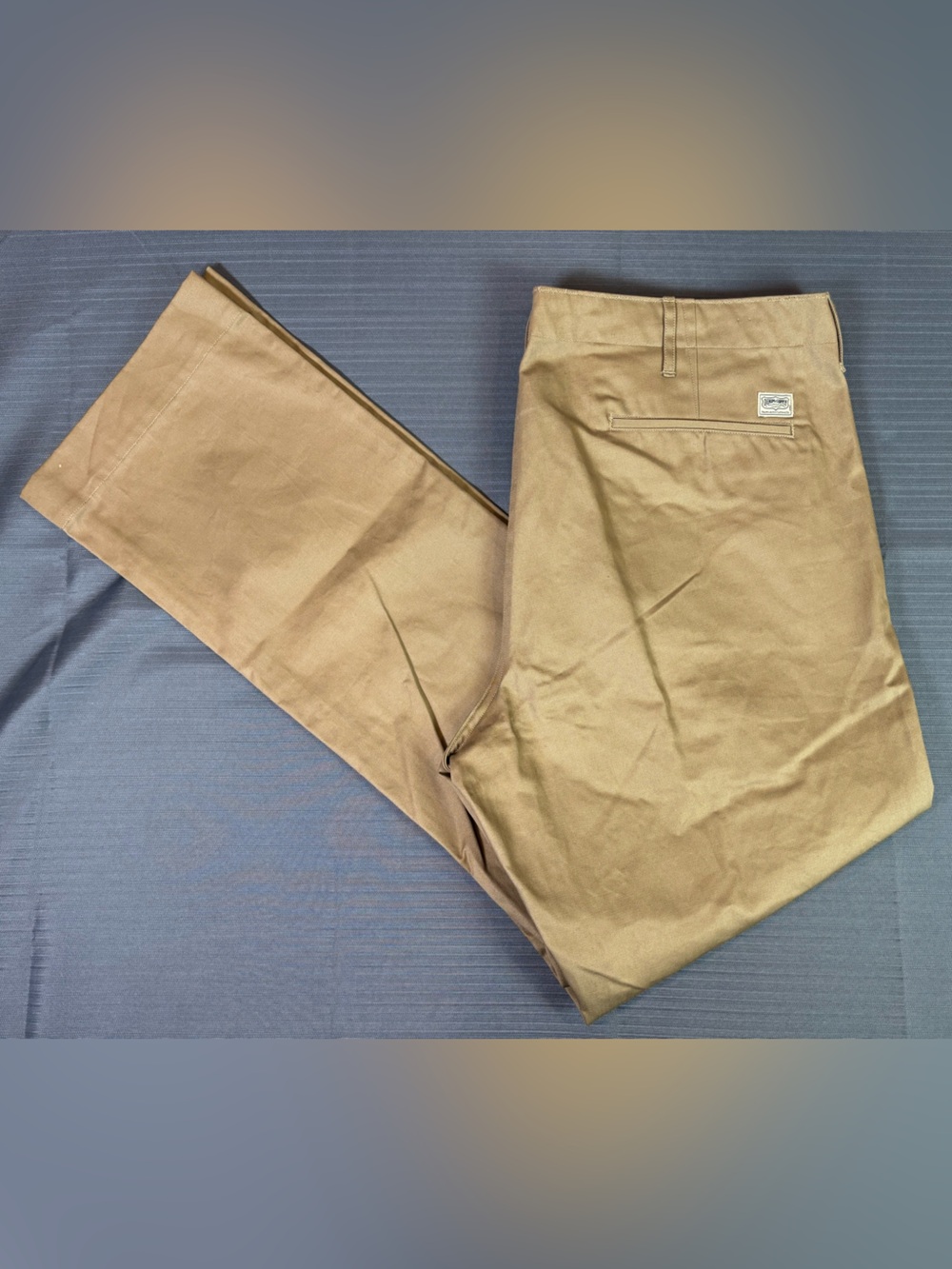 Denim & Supply Ralph Lauren Khaki Chino Pants 38x34 Tan Straight Leg 100% Cotton